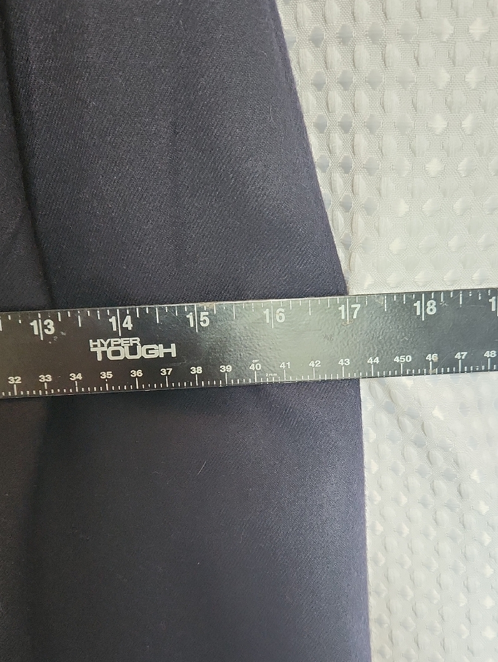 Vintage Giorgio Sant’Angelo Navy 100% Wool Pencil Skirt 8 Button Modest Academia - Picture 9 of 10